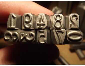 10 Piece Steel Number Numeral Punch Set Zundapp 6 mm