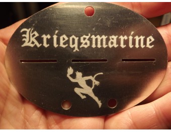 Dog tag germany aluminum Kriegsmarine U-48