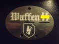 Dog tag germany aluminum 21st Waffen Mountain Division of the SS Skanderbeg