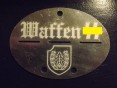 Nieśmiertelnik niemiecki aluminium 12 Dywizja Pancerna SS „Hitlerjugend”