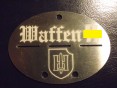 Dog tag germany aluminum 3rd SS Panzer Division Totenkopf
