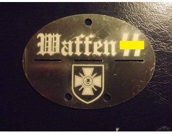 Erkennungsmarke Aluminium 9. SS-Panzer-Division „Hohenstaufen“