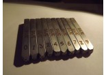 9 Piece Steel Number Numeral Thale