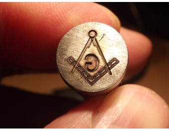 Masonic stamp 7,5 x 7,2 mm