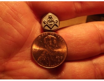 Masonic stamp 9 x 9,5 mm