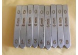 10 Piece Steel Number Numeral Punch Set 3,5 mm Mosin