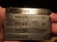 6 Stück Stahl Anzahl Ziffer Punsch Set 5 mm JAWA