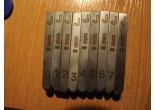 9 Piece Steel Number Numeral Punch Set 0,078 inch Colt
