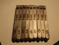 9 Piece Steel Number Numeral Punch Set BMW 5 mm
