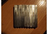 9 Piece Steel Number Numeral Punch Set 7 mm