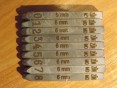 Satz Metallzähler Zundapp 6,2-6,7 mm für den VIN-rahmen